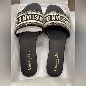 Dior Black and Cream Sandals